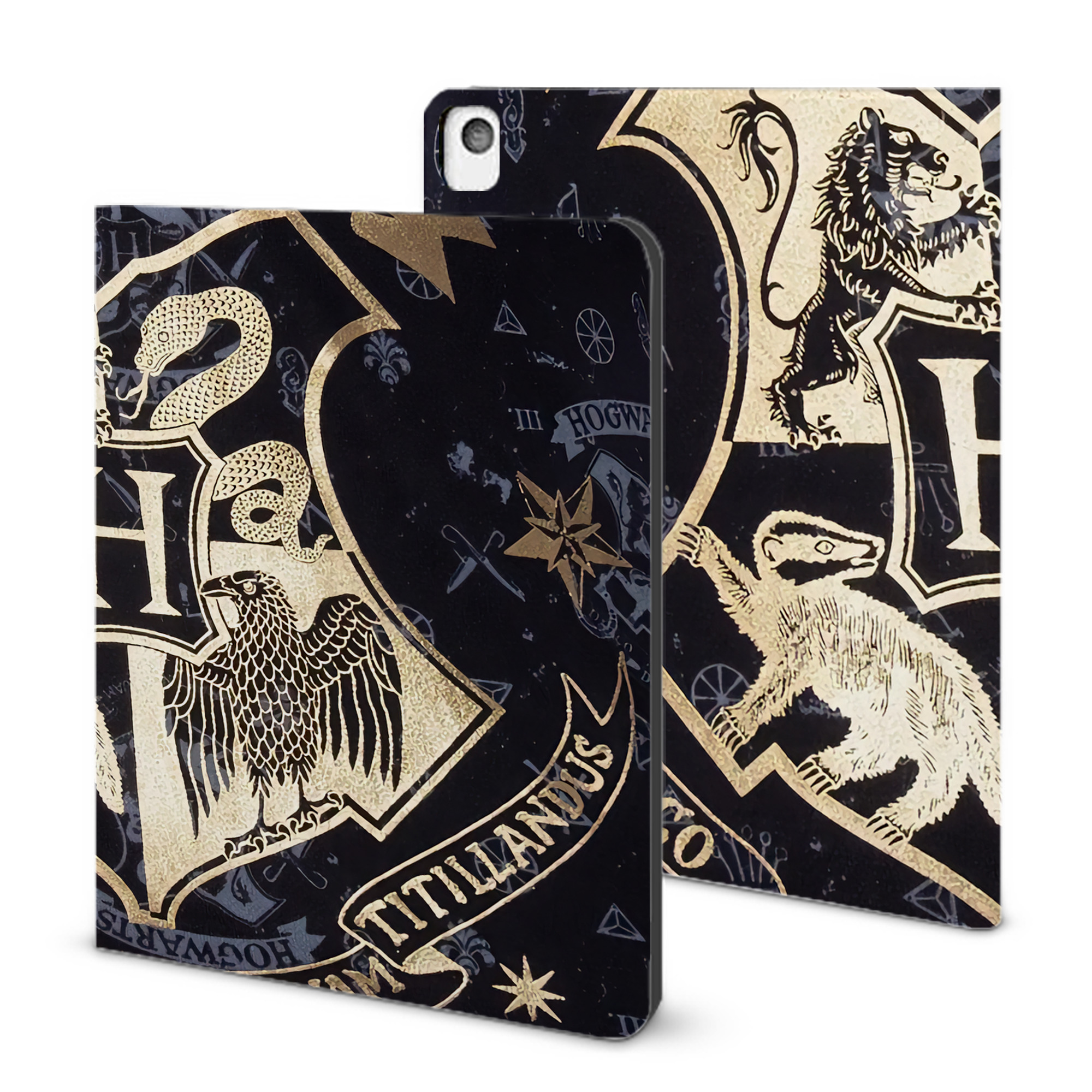 （画像用） Harry Potter ハリー・ポッターシリーズ IPadケース ペンホルダー付き ブックスタイルデザイン